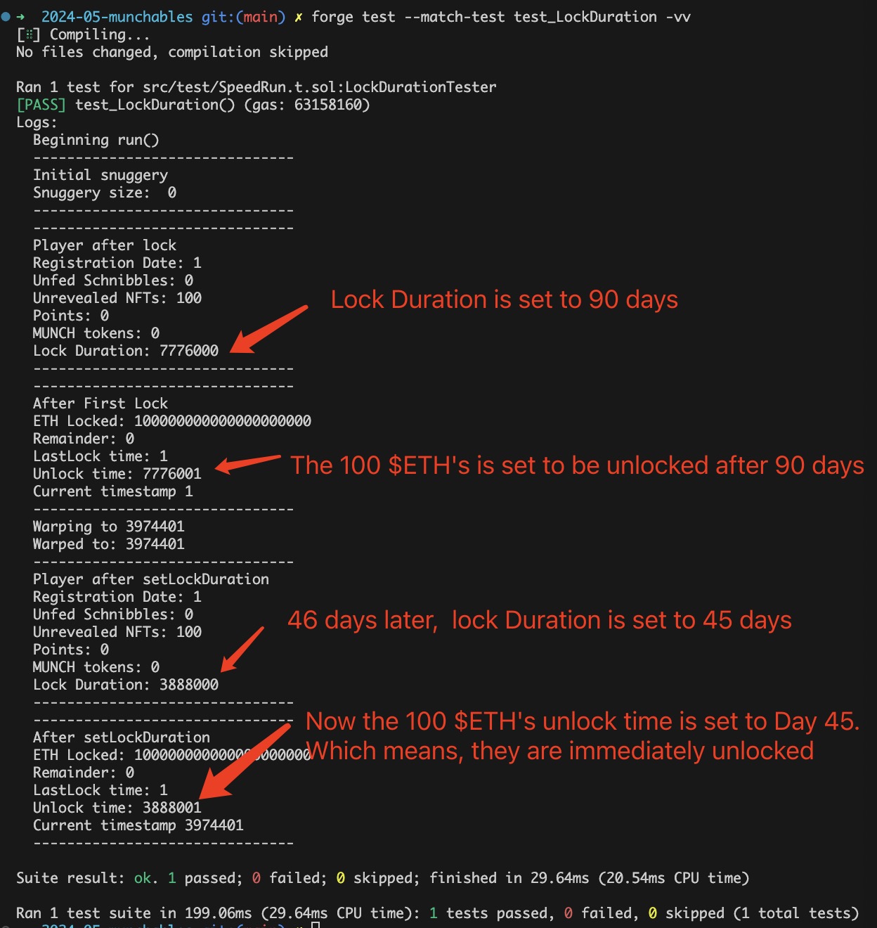 Screenshot of Test Case Logs
