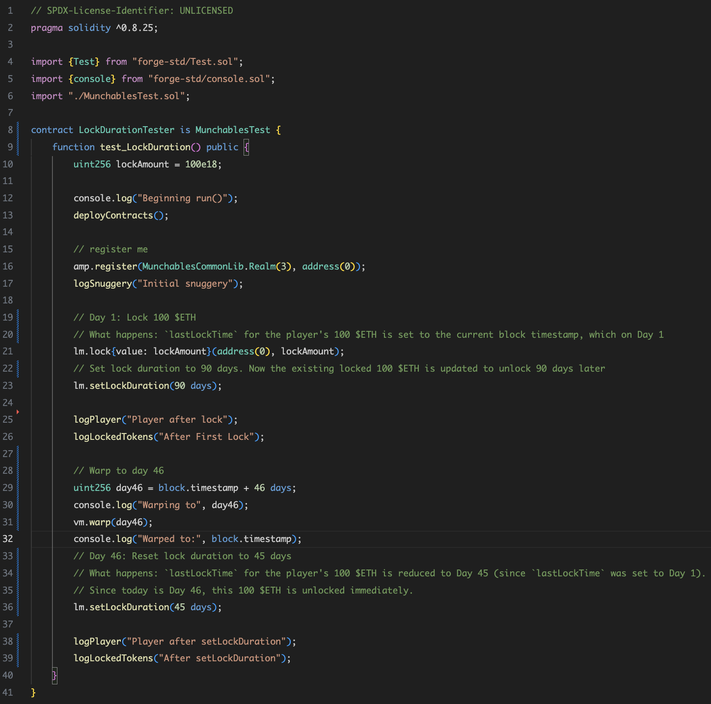 Screenshot of Test Case